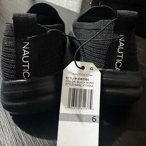 Nautica Black Mono Knit Sneakers